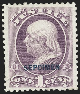 Sale 1135, Lot 620, Official Special Printings - Justice Department