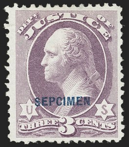 Sale 1135, Lot 622, Official Special Printings - Justice Department