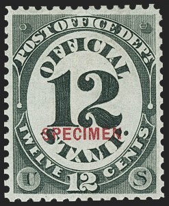 Sale 1135, Lot 645, Official Special Printings - Post Office Department