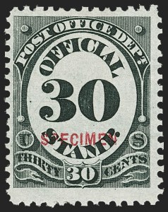 Sale 1135, Lot 648, Official Special Printings - Post Office Department