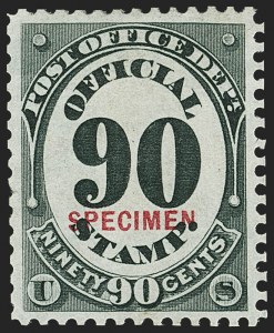 Sale 1135, Lot 649, Official Special Printings - Post Office Department