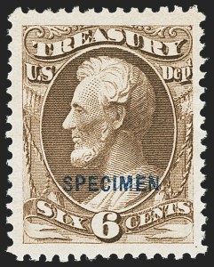 Sale 1135, Lot 679, Official Special Printings - Treasury Department