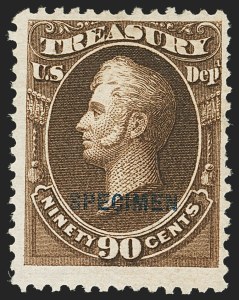 Sale 1135, Lot 686, Official Special Printings - Treasury Department