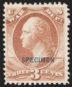 Sale 1135, Lot 688, Official Special Printings - War Department