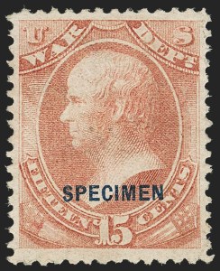 Sale 1135, Lot 692, Official Special Printings - War Department