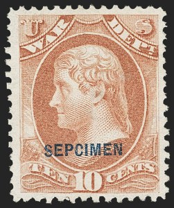 Sale 1135, Lot 701, Official Special Printings - War Department