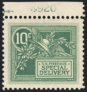 Sale Number 1138, Lot Number 1732, Special Delivery, Registration (Scott E1-E12a, F1)