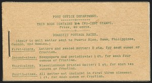 Sale 1140, Lot 1266, Complete Booklets (BK1-BK40)