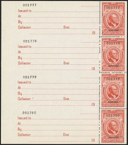 Sale 1140, Lot 1348, Revenues