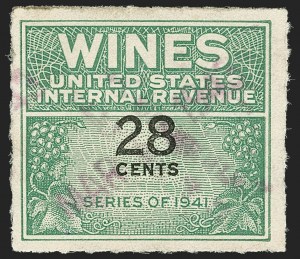Sale 1140, Lot 1357, Revenues, Wine Stamps