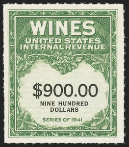 Sale 1140, Lot 1362, Revenues, Wine Stamps