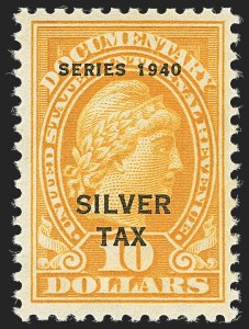 Sale 1140, Lot 1383, Revenues, Silver Tax