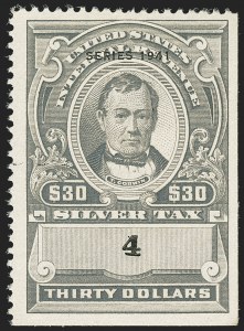 Sale 1140, Lot 1391, Revenues, Silver Tax