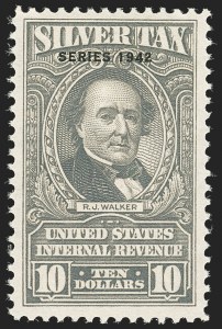 Sale 1140, Lot 1397, Revenues, Silver Tax