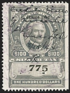 Sale 1140, Lot 1401, Revenues, Silver Tax