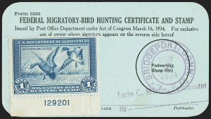 Sale 1140, Lot 1427, Hunting Permits