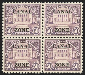 Sale 1140, Lot 1490, U.S. Possessions, Canal Zone