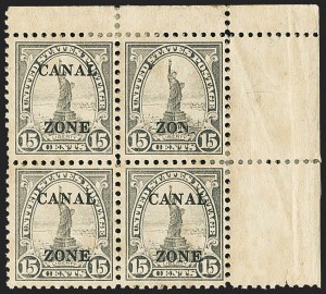 Sale 1140, Lot 1491, U.S. Possessions, Canal Zone