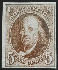 Sale 1140, Lot 285, 1847 Issue (Scott 1-2)