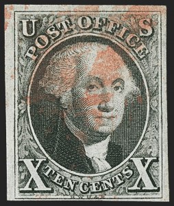 Sale 1140, Lot 301, 1847 Issue (Scott 1-2), 10c Black (2) Sale 1140, Lot 301, 1847 Issue (Scott 1-2)