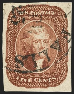 Sale Number 1140, Lot Number 330, 1851-56 Issue (Scott 5-17)