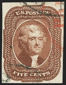 Sale 1140, Lot 331, 1851-56 Issue (Scott 5-17)