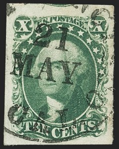 Sale 1140, Lot 338, 1851-56 Issue (Scott 5-17)