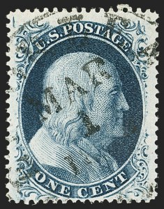 Sale 1140, Lot 363, 1c-3c 1857-60 Issue (Scott 18-26A)