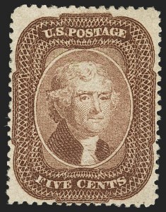 Sale 1140, Lot 378, 5c-90c 1857-60 Issue (Scott 27-39)