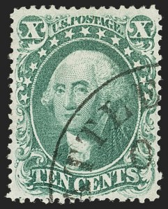 Sale 1140, Lot 383, 5c-90c 1857-60 Issue (Scott 27-39)