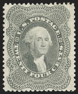 Sale 1140, Lot 387, 5c-90c 1857-60 Issue (Scott 27-39)