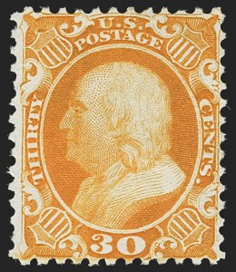 Sale 1140, Lot 407, 1875 Reprint of 1857-60 Issue (Scott 40-47)