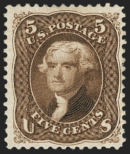 Sale 1140, Lot 463, 1875 Re-Issue of 1861-66 Issue (Scott 102-111)