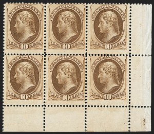 Sale 1140, Lot 544, 1873-75 Continental Bank Note Co. Issues (Scott 156-179)