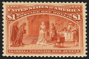 Sale 1140, Lot 616, $1.00-$5.00 1893 Columbian Issue (Scott 241-245)