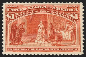 Sale 1140, Lot 618, $1.00-$5.00 1893 Columbian Issue (Scott 241-245)