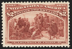 Sale 1140, Lot 619, $1.00-$5.00 1893 Columbian Issue (Scott 241-245)