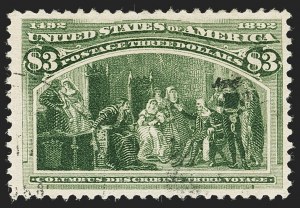 Sale 1140, Lot 624, $1.00-$5.00 1893 Columbian Issue (Scott 241-245)