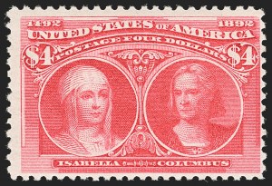 Sale 1140, Lot 625, $1.00-$5.00 1893 Columbian Issue (Scott 241-245)