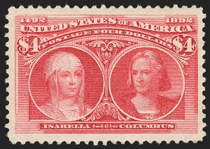 Sale 1140, Lot 626, $1.00-$5.00 1893 Columbian Issue (Scott 241-245)