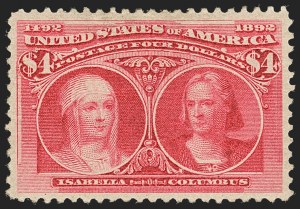 Sale 1140, Lot 627, $1.00-$5.00 1893 Columbian Issue (Scott 241-245)