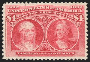 Sale 1140, Lot 630, $1.00-$5.00 1893 Columbian Issue (Scott 241-245)