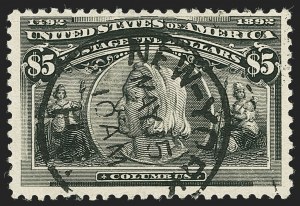 Sale 1140, Lot 639, $1.00-$5.00 1893 Columbian Issue (Scott 241-245)