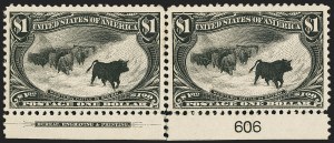 Sale 1140, Lot 705, $1.00-$2.00 1898 Trans-Mississippi Issue (Scott 292-293)