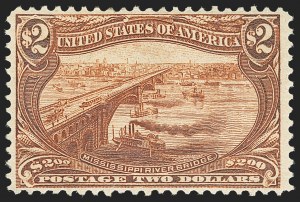 Sale 1140, Lot 715, $1.00-$2.00 1898 Trans-Mississippi Issue (Scott 292-293)