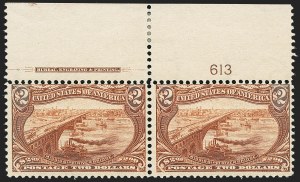 Sale 1140, Lot 716, $1.00-$2.00 1898 Trans-Mississippi Issue (Scott 292-293)