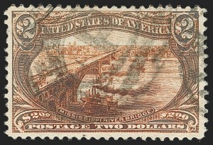 Sale 1140, Lot 718, $1.00-$2.00 1898 Trans-Mississippi Issue (Scott 292-293)
