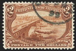 Sale 1140, Lot 719, $1.00-$2.00 1898 Trans-Mississippi Issue (Scott 292-293)