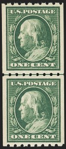 Sale 1140, Lot 822, 1910-13 Washington-Franklin Issue (Scott 374-396)