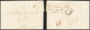 Sale 1144, Lot 1, Stampless Covers